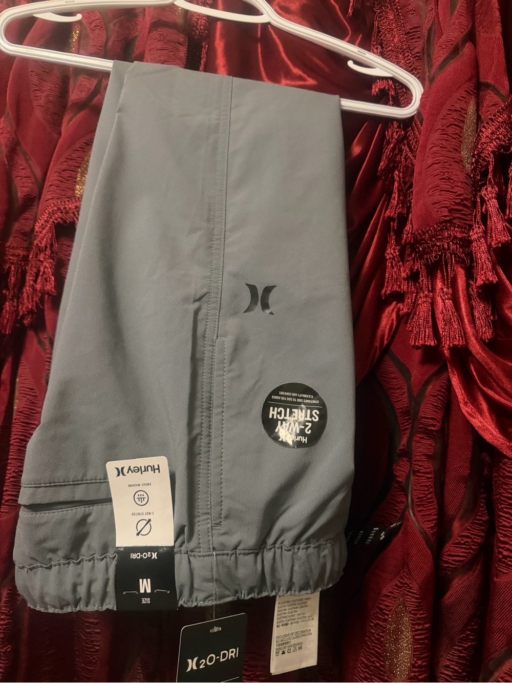Hurley Light Gray Performance Track Pants